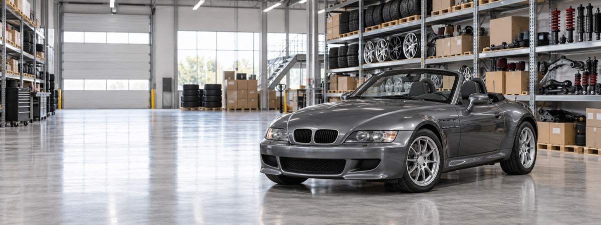 Banner BMW Z4 Roadster en almacén de repuestos