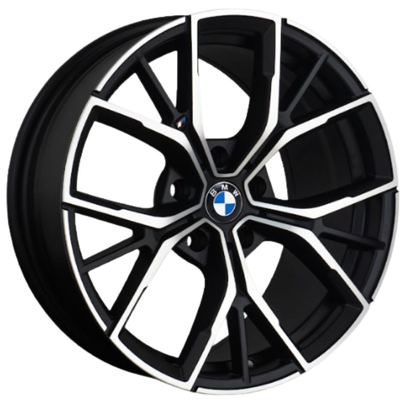 RW® - 18X8.0 5X120 ET25 CB72.6 SATIN BLACK/MACHINE