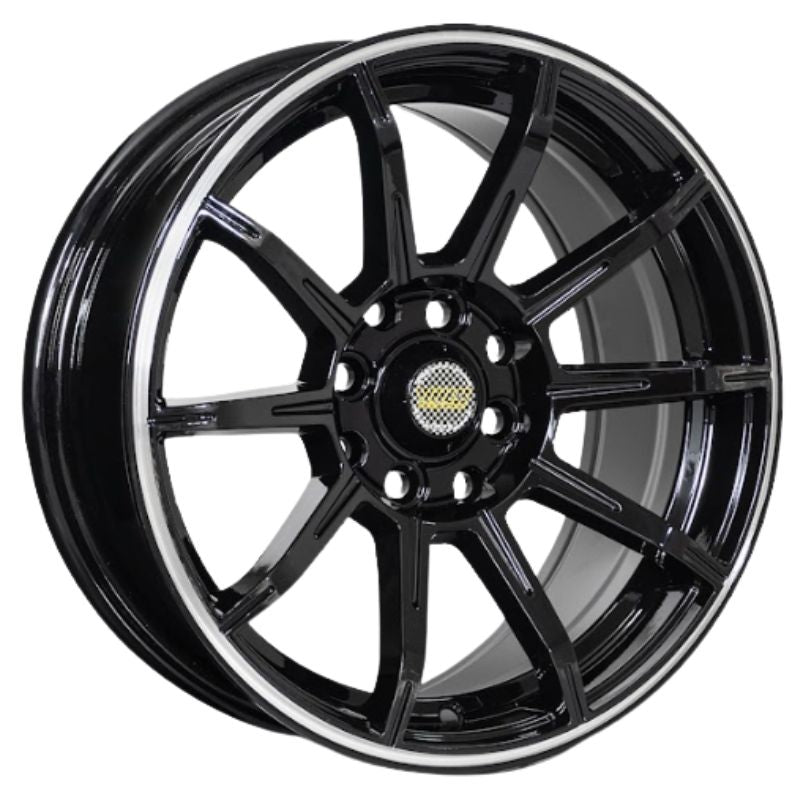 RW® - 15X7.5 4X100/4X114.3 ET32 CB73.1 BLACK /LINE POLISHE
