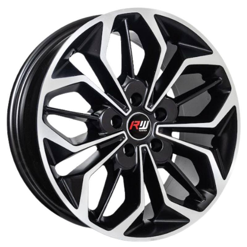 RW® - 18X8 5X114.3 ET52 CB67.1 SMATE BLACK MACHINE