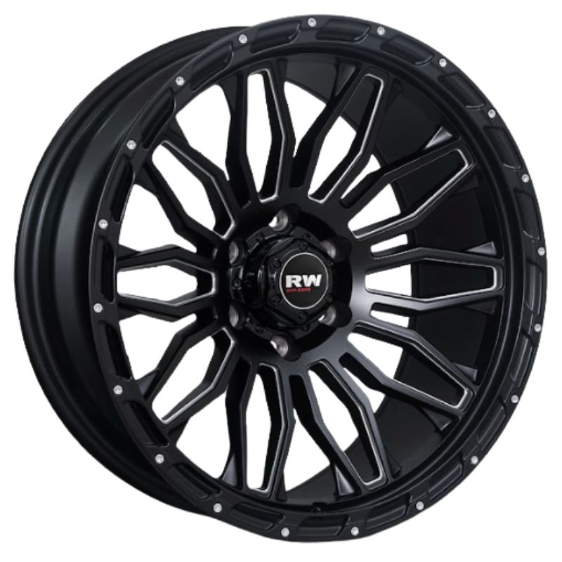 RW® - 20X10 6X139.7 ET-12 CB110.1 SMATE BLACK/MILLING