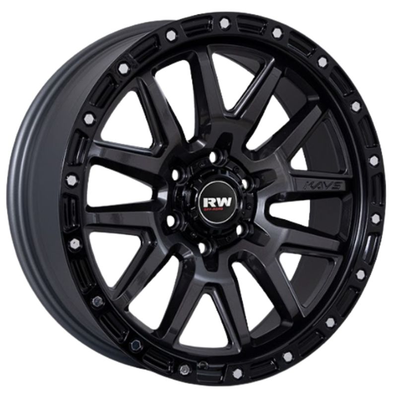 RW® - 20x9 6X139.7 ET18 CB106.1 DARK GM/RING BLACK RIVET