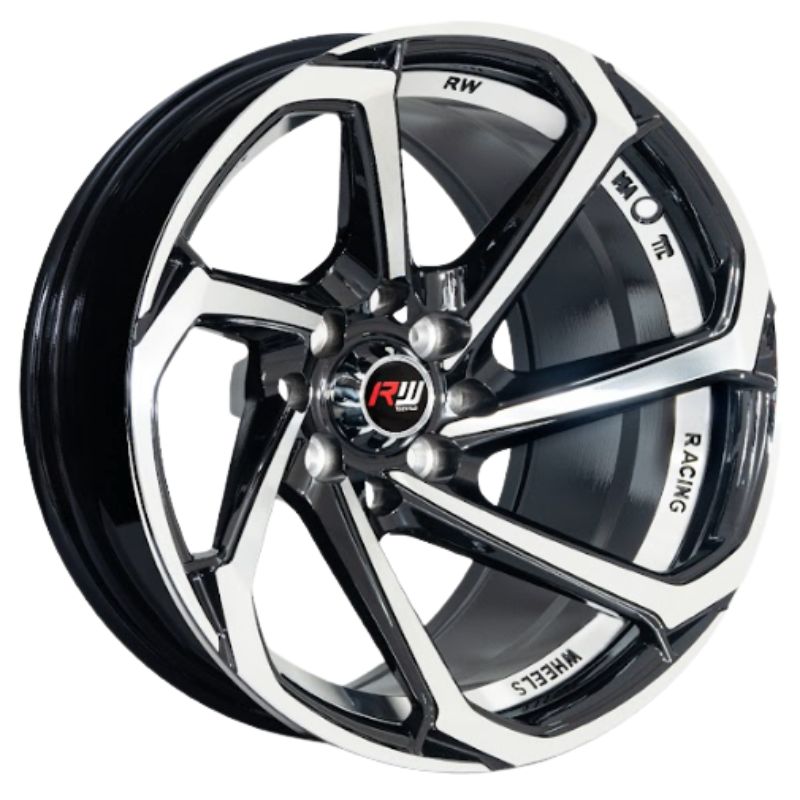 RW® - 13x7 4X100/4X114.3 ET0 CB73.1 BLACK MACHINED/UNDERC