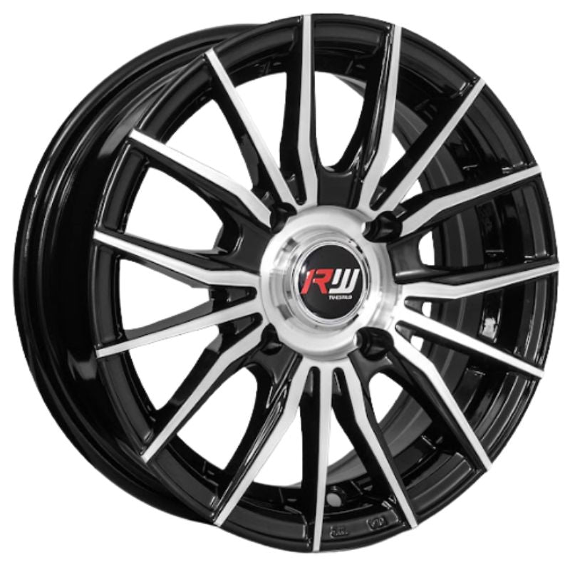 RW® - 13X5.5 4X114.3 ET30 CB73.1 BLACK MACHINED-2