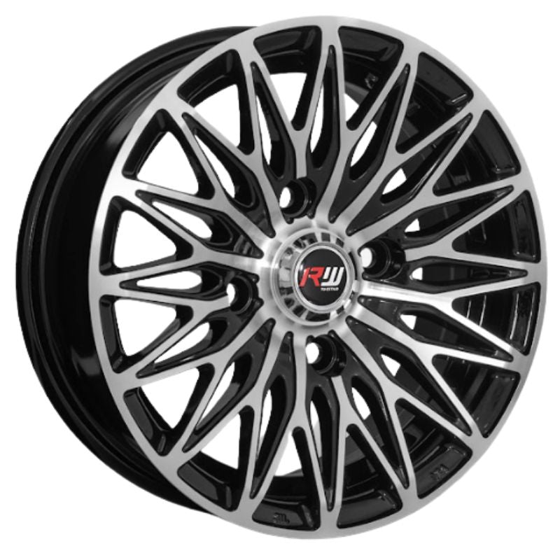 RW® - 13X5.5 4X114.3 ET30 CB73.1 BLACK MACHINED-1