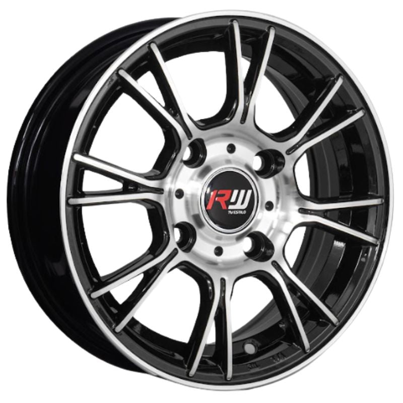 RW® - 13X5.5 4X114.3 ET35 CB73.1 BLACK MACHINED