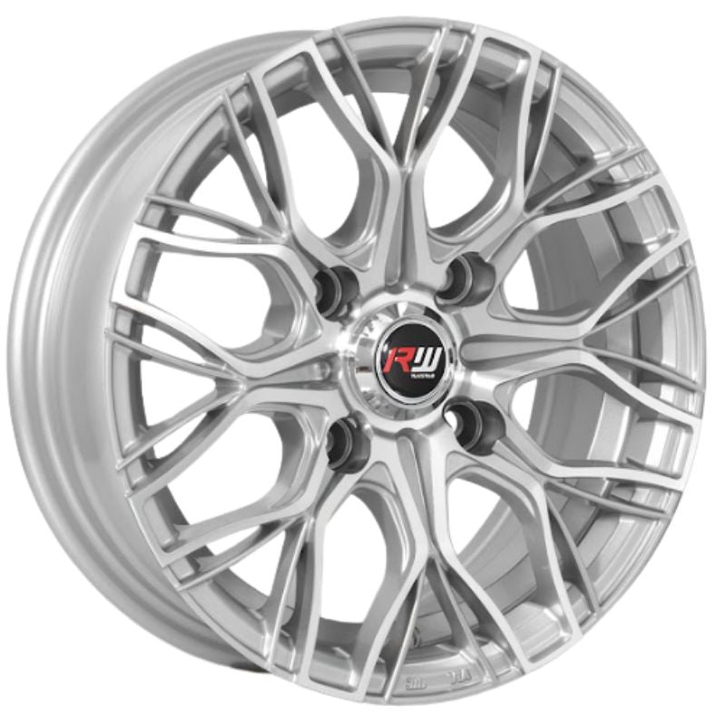 RW® - 13X5.5 4X114.3 ET30 CB73.1 SILVER MACHINED