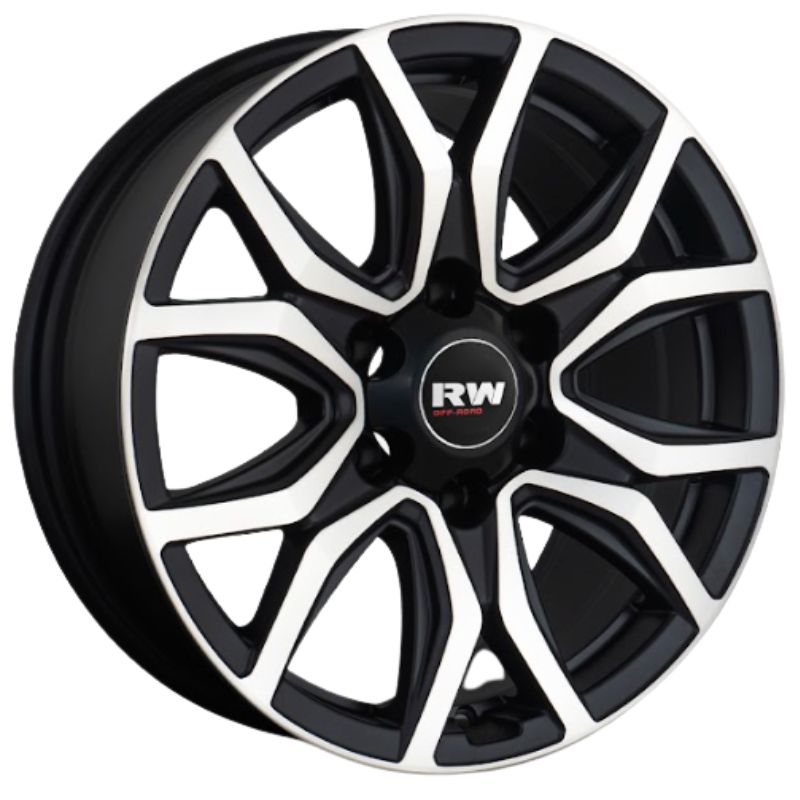 RW® - 18X8.0 6X139.7 ET20 CB106.1 SMATE BLACK MACHINE