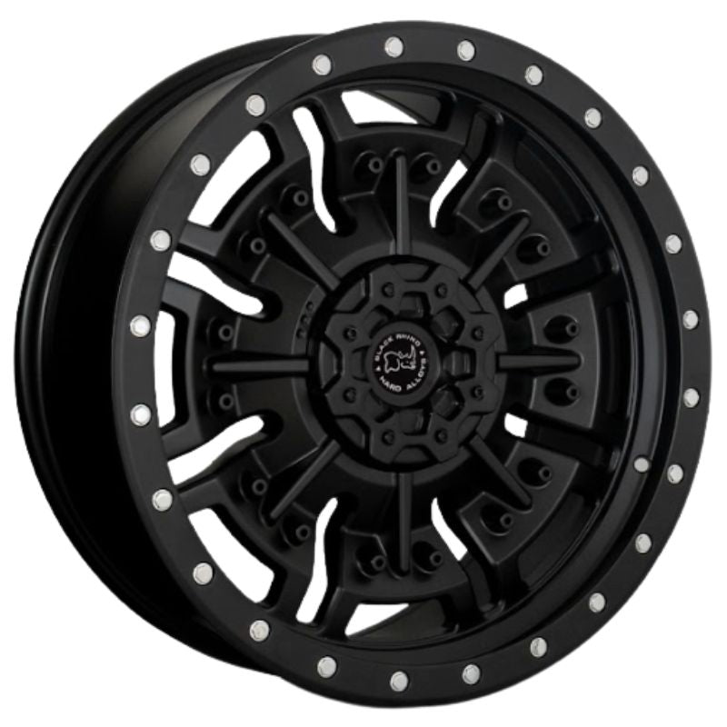 RW® - 20X9.0 5X114.3 ET0 CB73.1 SATIN BLACK-RIVETS