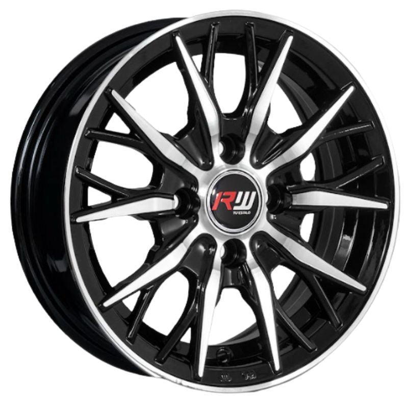 RW® - 13X5.5 4X100 ET30 CB73.1 BLACK MACHINED-4