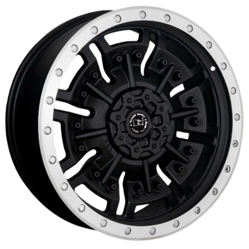 RW® - 20X9.0 6X139.7 ET0 CB106.1 SATIN BLACK/RING POLISHED