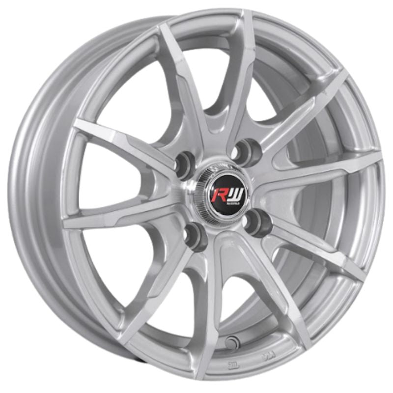 RW® - 13X5.5 4X100 ET30 CB73.1 SILVER MACHINE-1