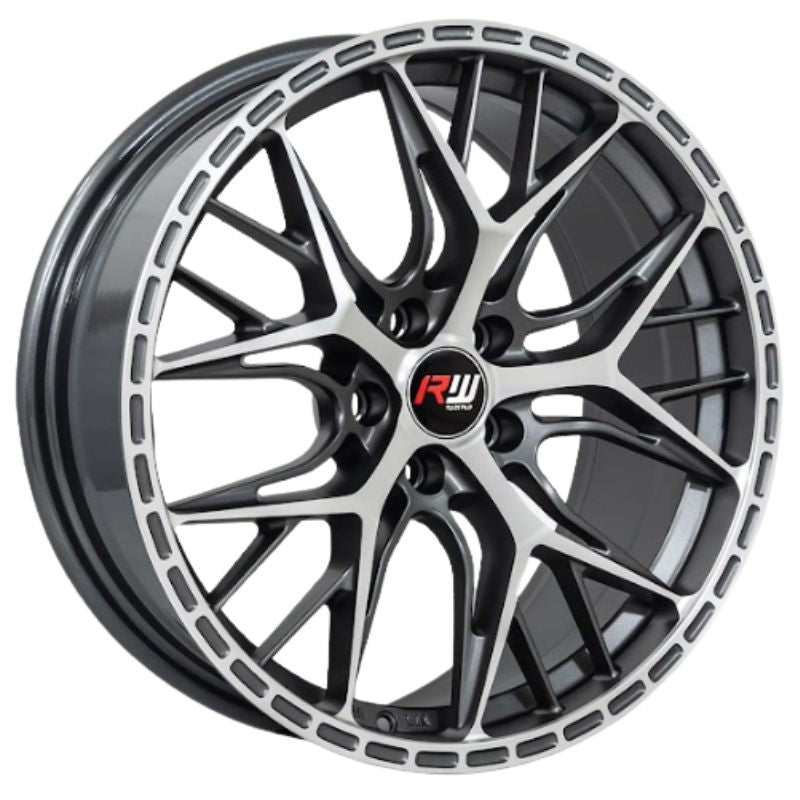 RW® - 18X8.5 5X108 ET35 CB67.1 SMATE GUN METAL/MACHINED