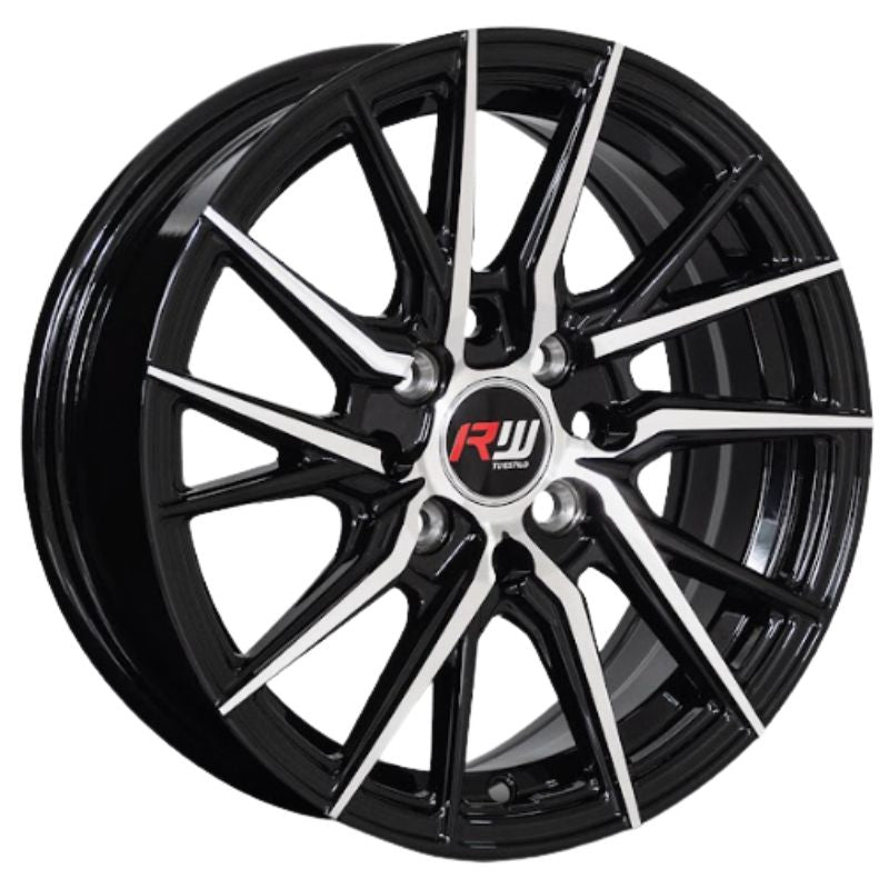 RW® - 14X6.0 8X100/114.3 ET35 CB73.1 BLACK MACHINE-1