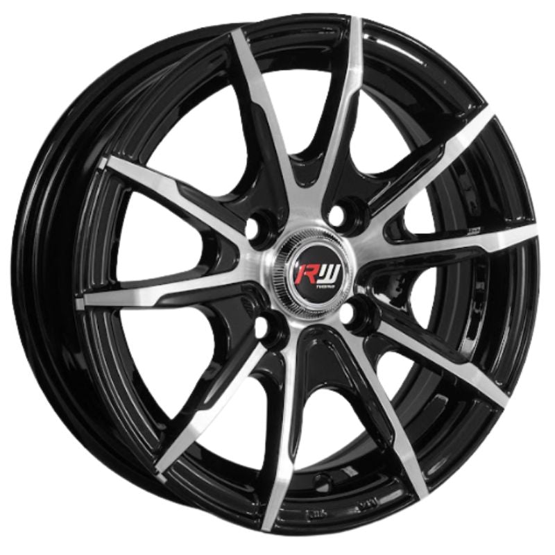 RW® - 13X5.5 4X100 ET30 CB73.1 BLACK MACHINE-2