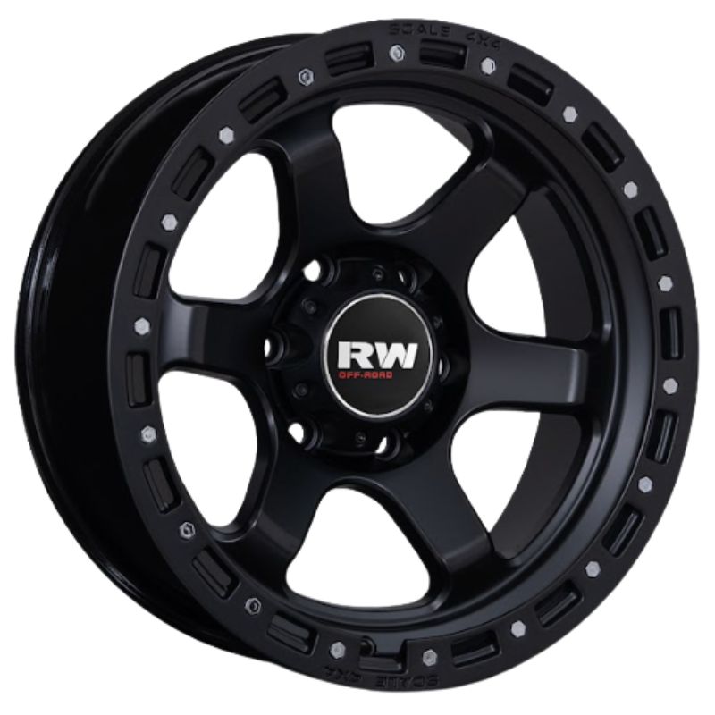 RW® - 17X9.0 6x139.7 ET-25 CB106.1 SMATE BLACK -RIVET