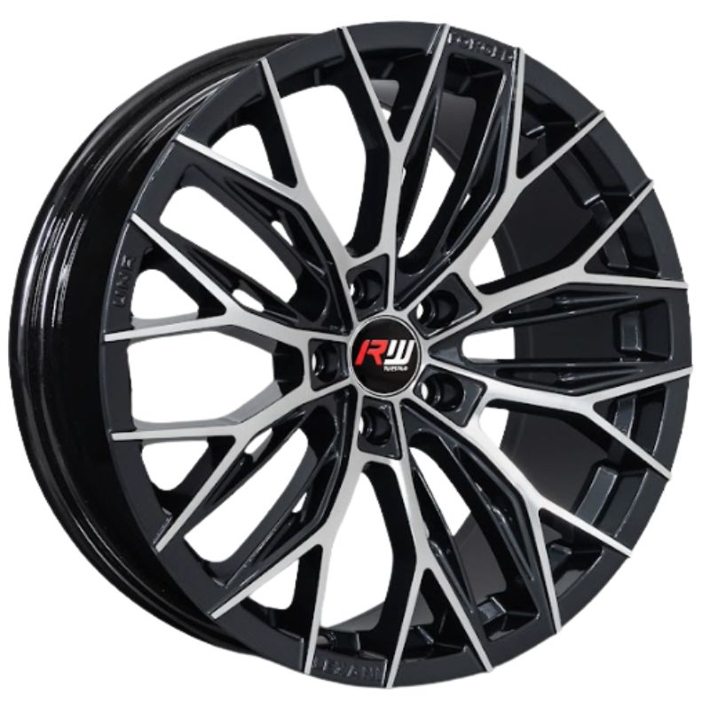 RW® - 18X8 5X108 ET35 CB67.1 DARK GUN METAL LIP POLISHED