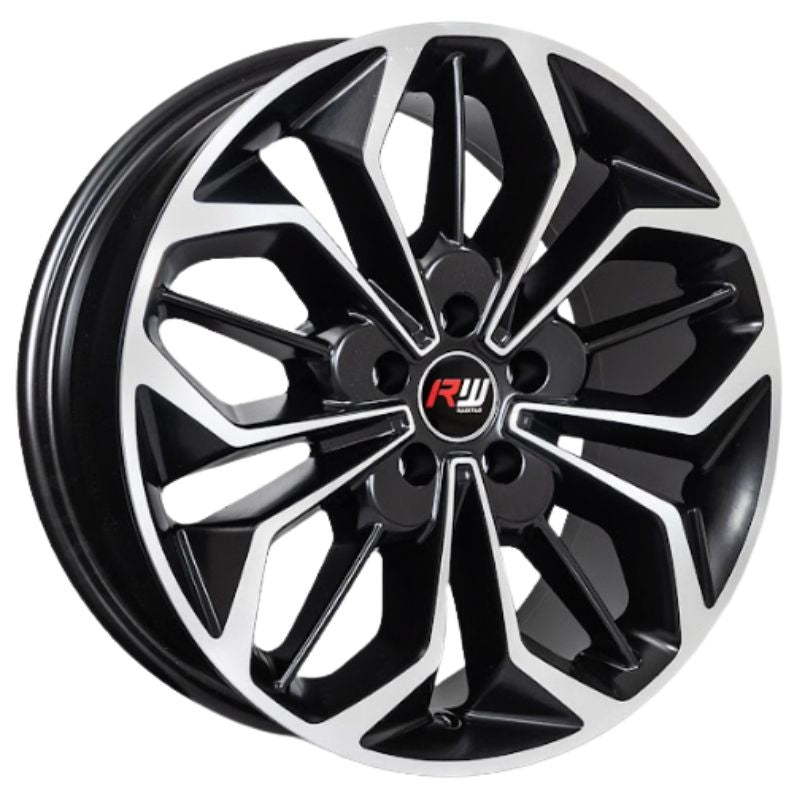 RW® - 18X8 5X108 ET52 CB67.1 SMATE BLACK MACHINE