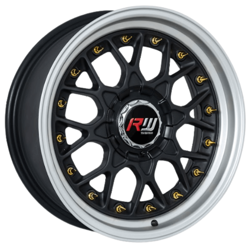 RW® - 17X8.0 4X100/4X114.3 ET25 CB73.1 SMATE BLACK/LIP POLIS