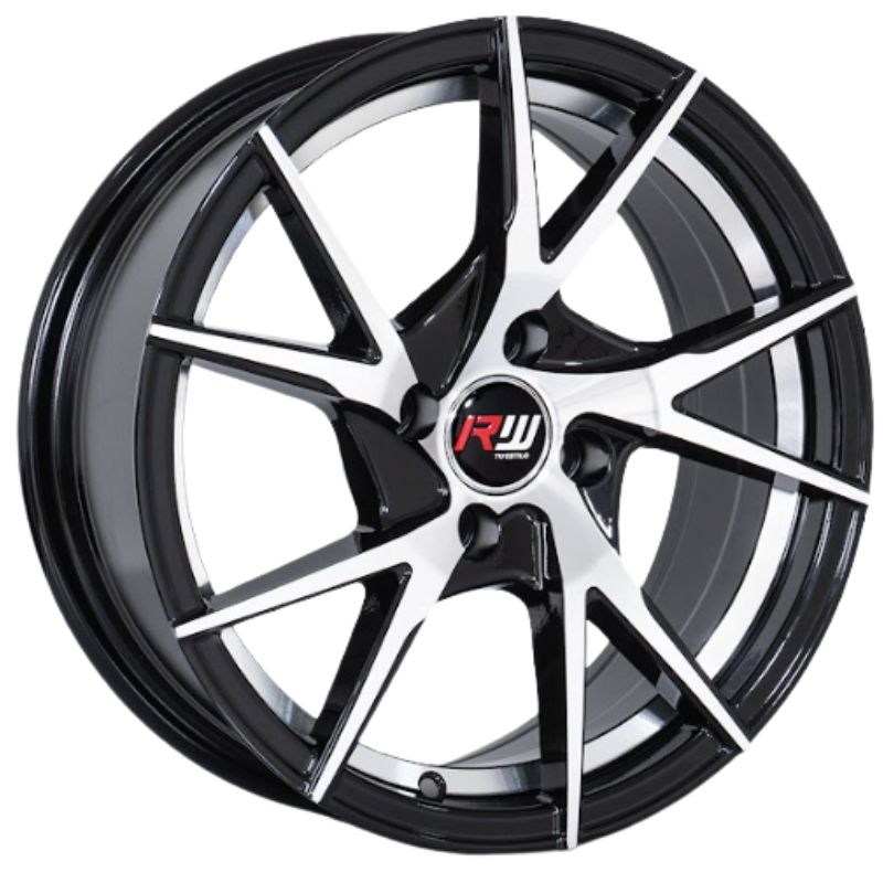 RW® - 15X7 4X100 ET20 CB73.1 BLACK MACHINE/UNDERCUT