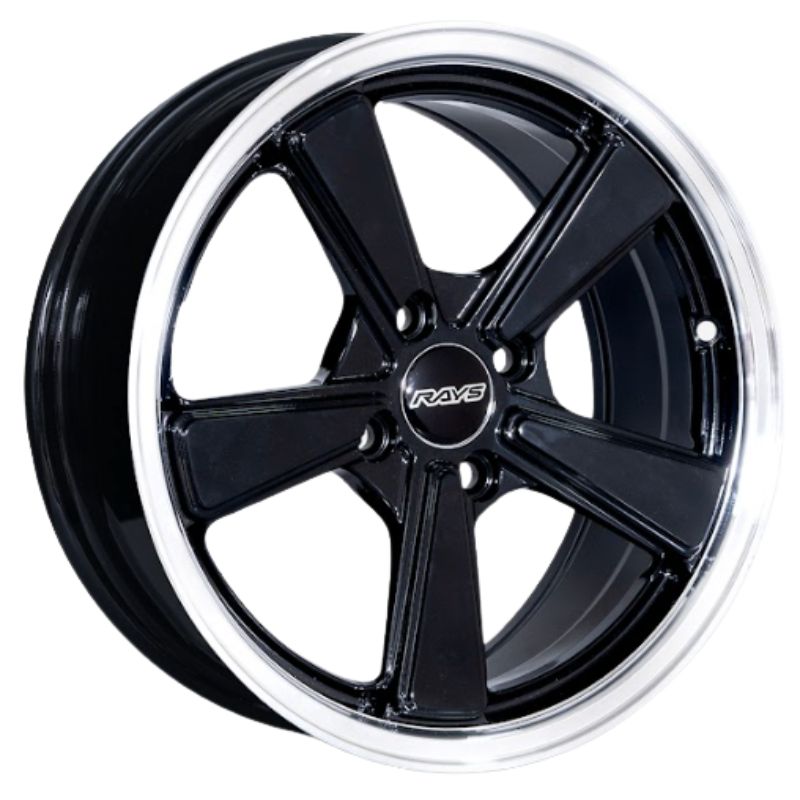 RW® - 15X7 4X100 ET35 CB73.1 BLACK /LIP POLISH